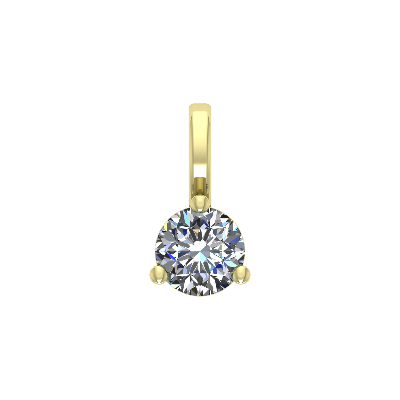 SOLITAIRE DIAMONDS 3.40mm ROUND PENDANT